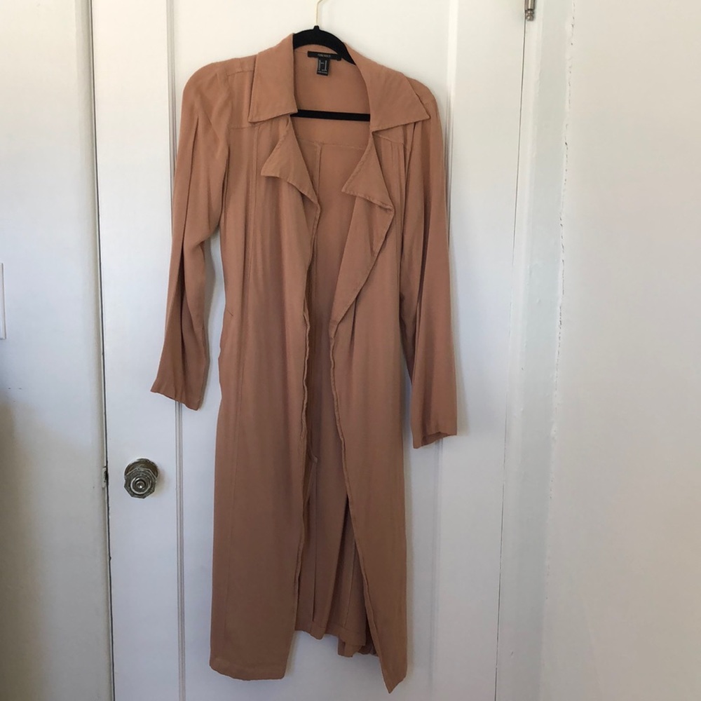 FOREVER 21 TAN M LIGHT CARDIGAN